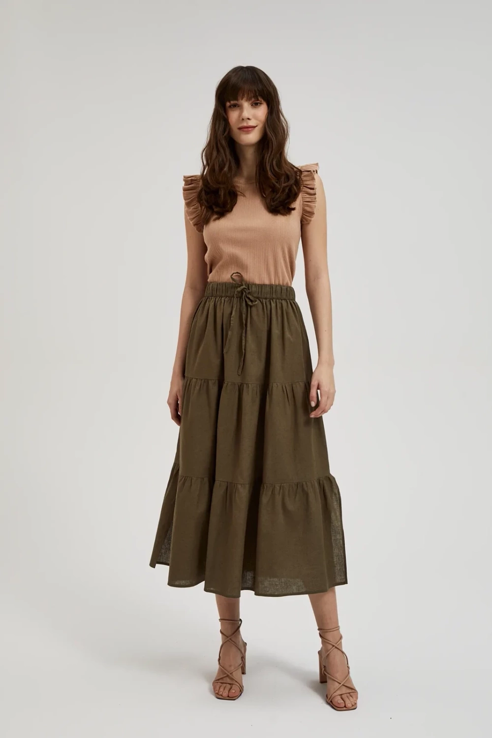 Marisse Women&#039;s Skirt L-Sc-4318 D.Olive