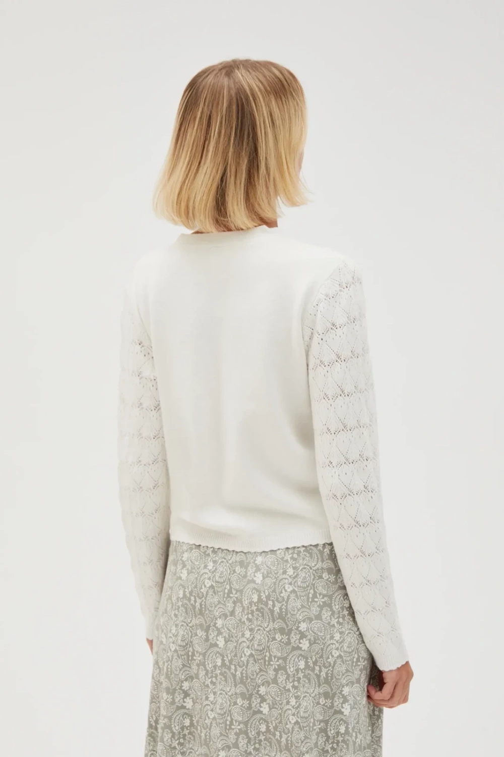 Marisse Women's Sweater L-Sw-4604 Off White