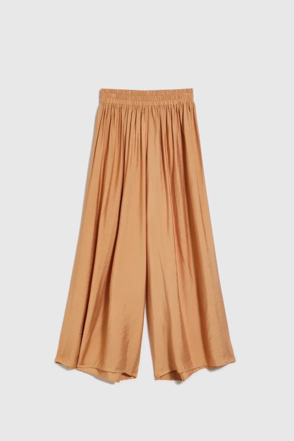 Marisse Beige Viscose Wide-Leg Trousers