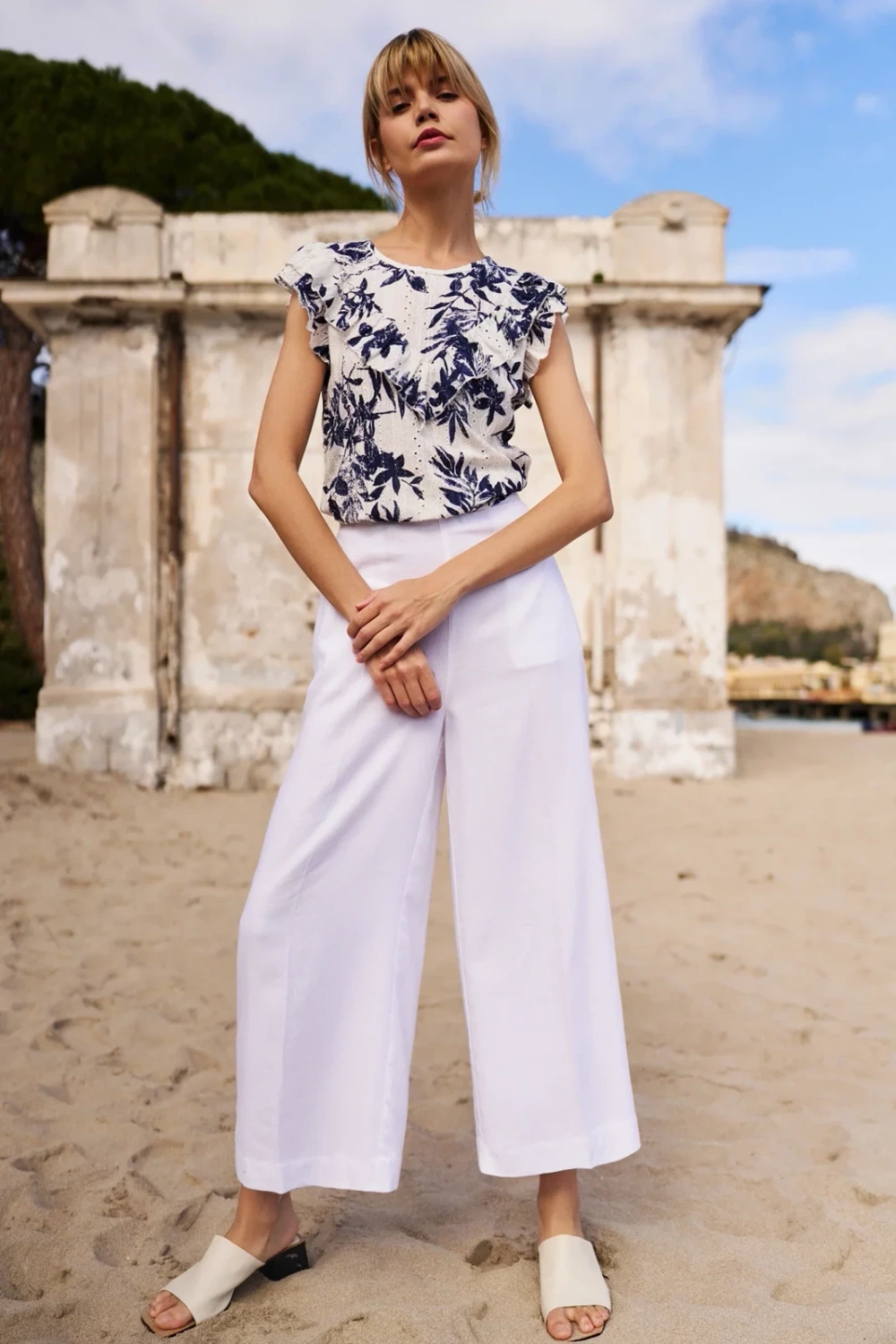 Marisse Women's T-Shirt L-Ts-4667 Off White