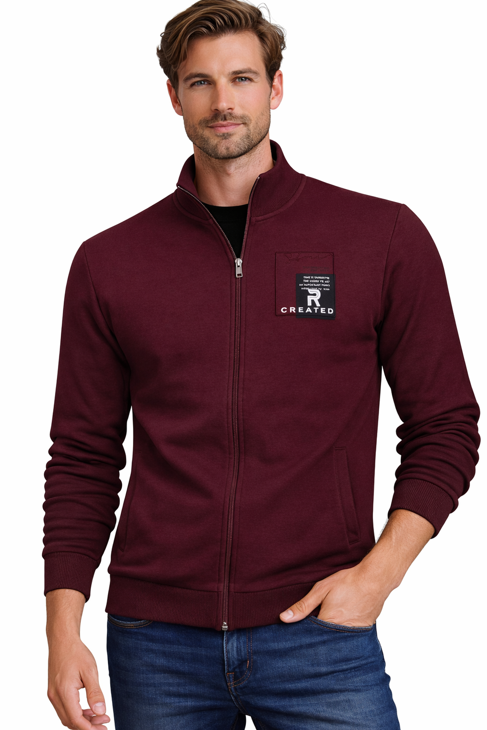 Бордо суичър с качулка WEENS