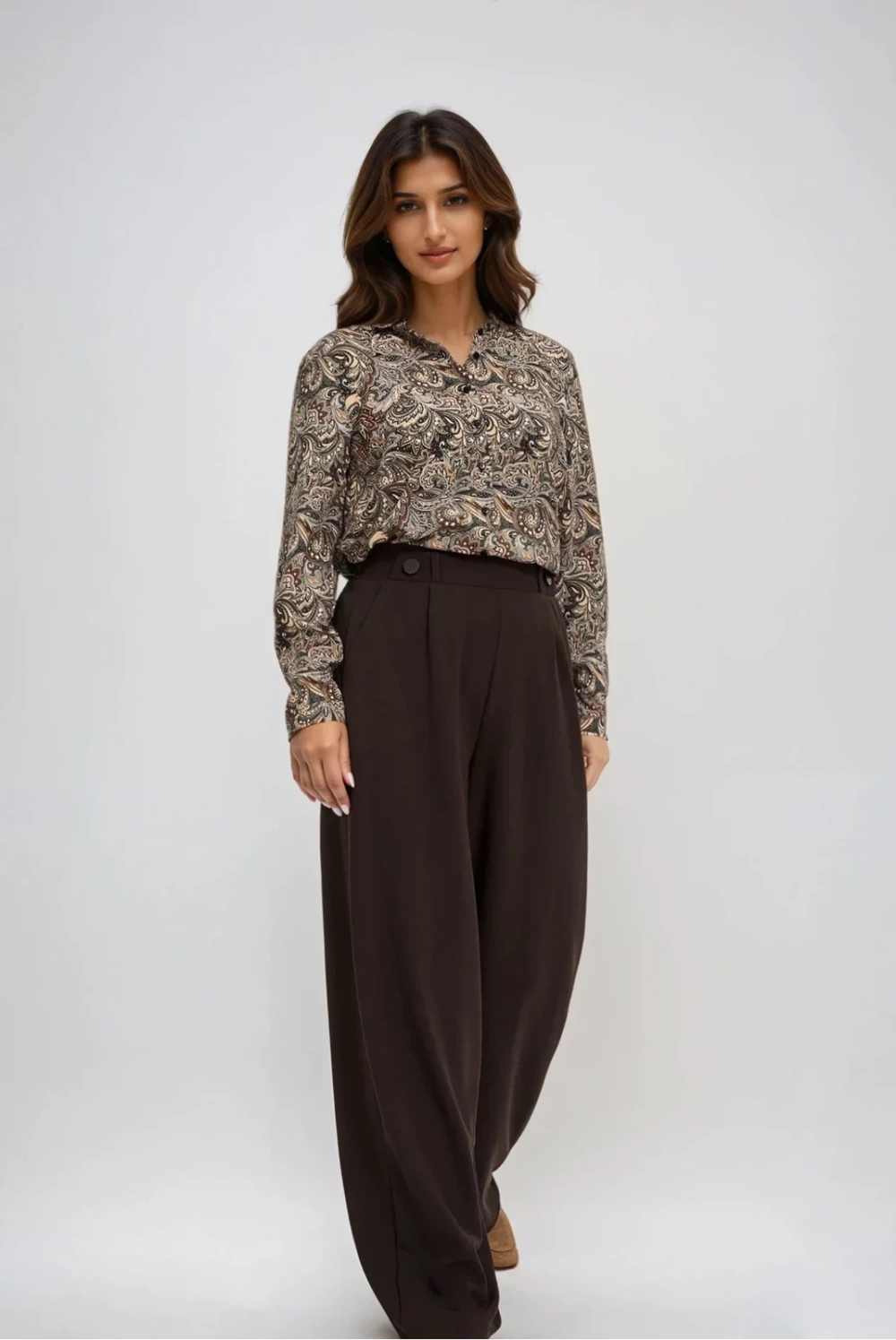 Marisse WOMEN'S PANTS Z-SP-4805 BROWN