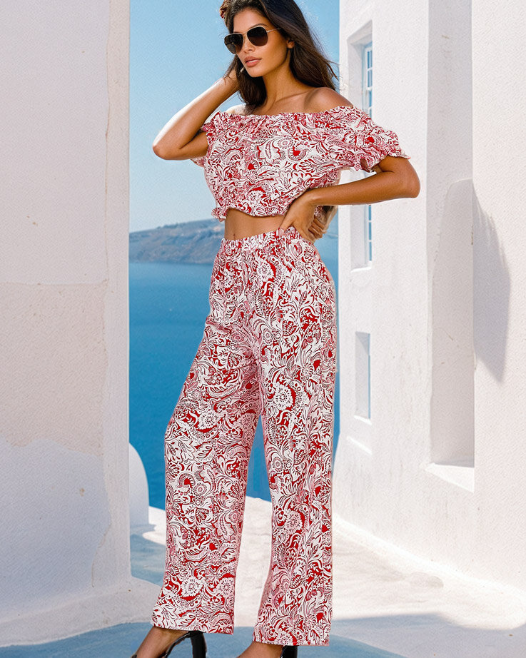 Resti Two-Piece Women's Printed Set