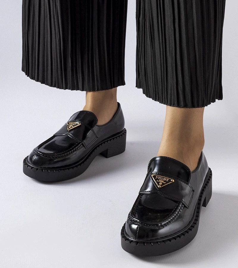 Gemre Mocasini negri pentru femei Milne