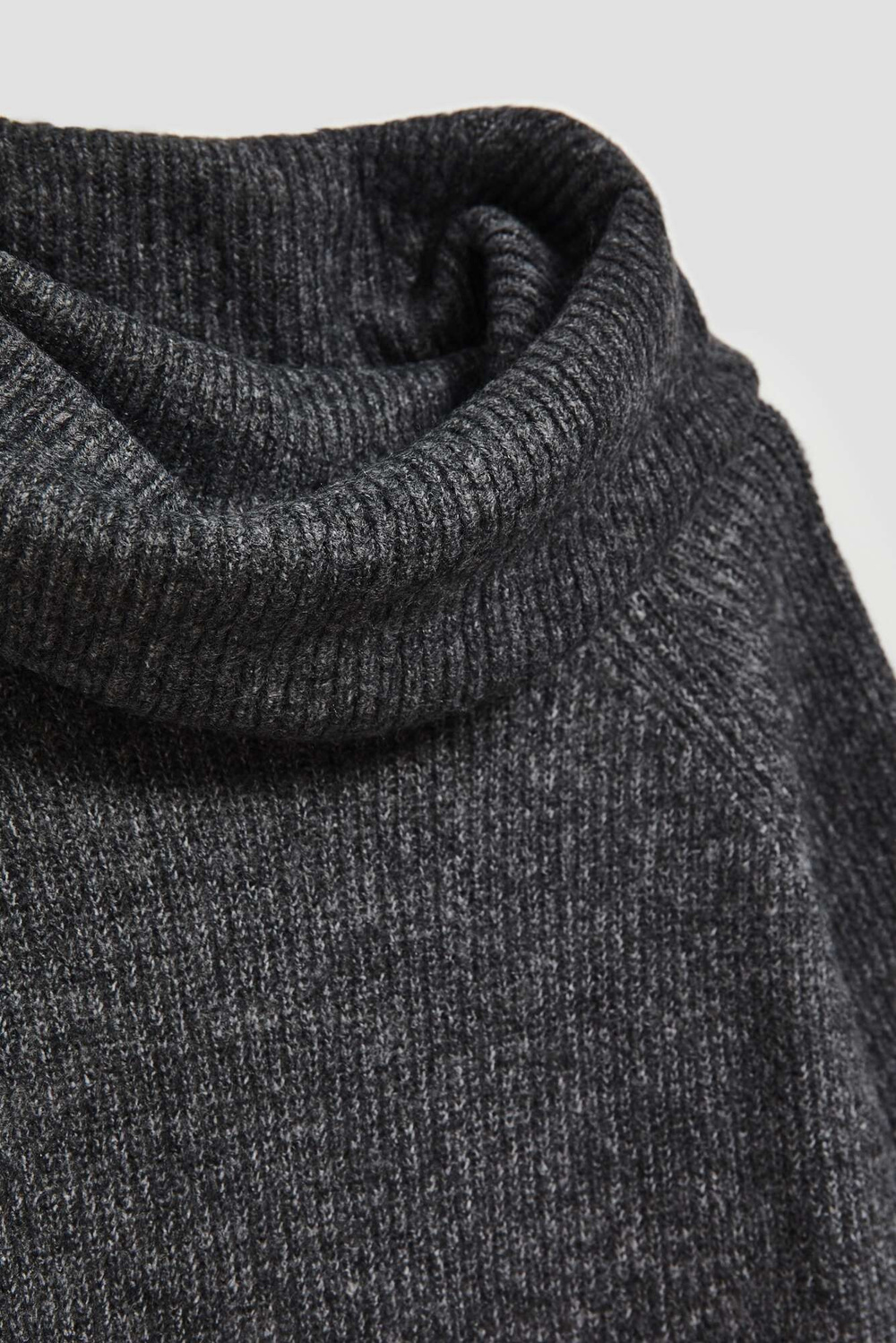 Marisse Graphite Turtleneck Sweater Dress