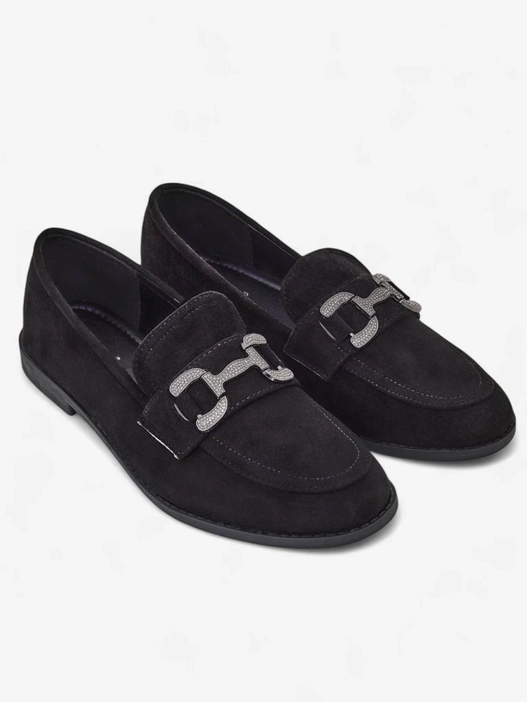Resti Elegant women's loafers with a zirconia decoration Zante