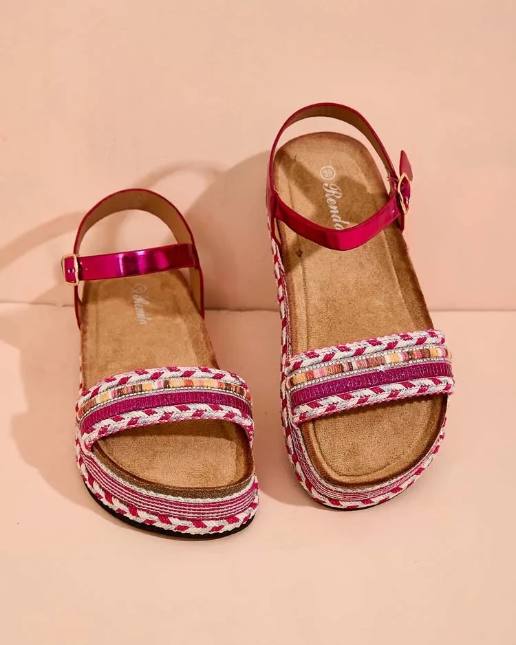 Resti Royalfashion Women's Embroidered Mussir Sandals