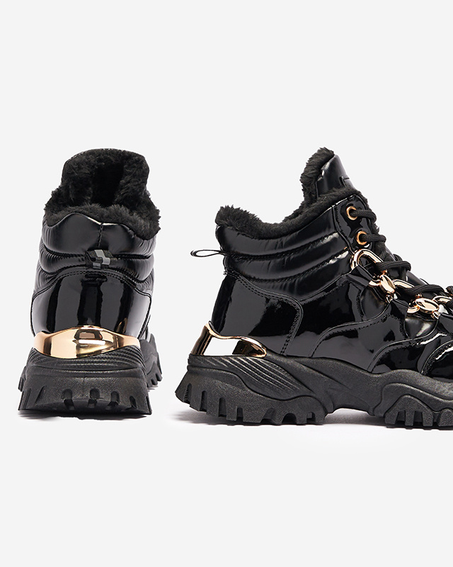 Resti Black women&#039;s sporty winter boots a&#039;la trappers Mertika - Footwear
