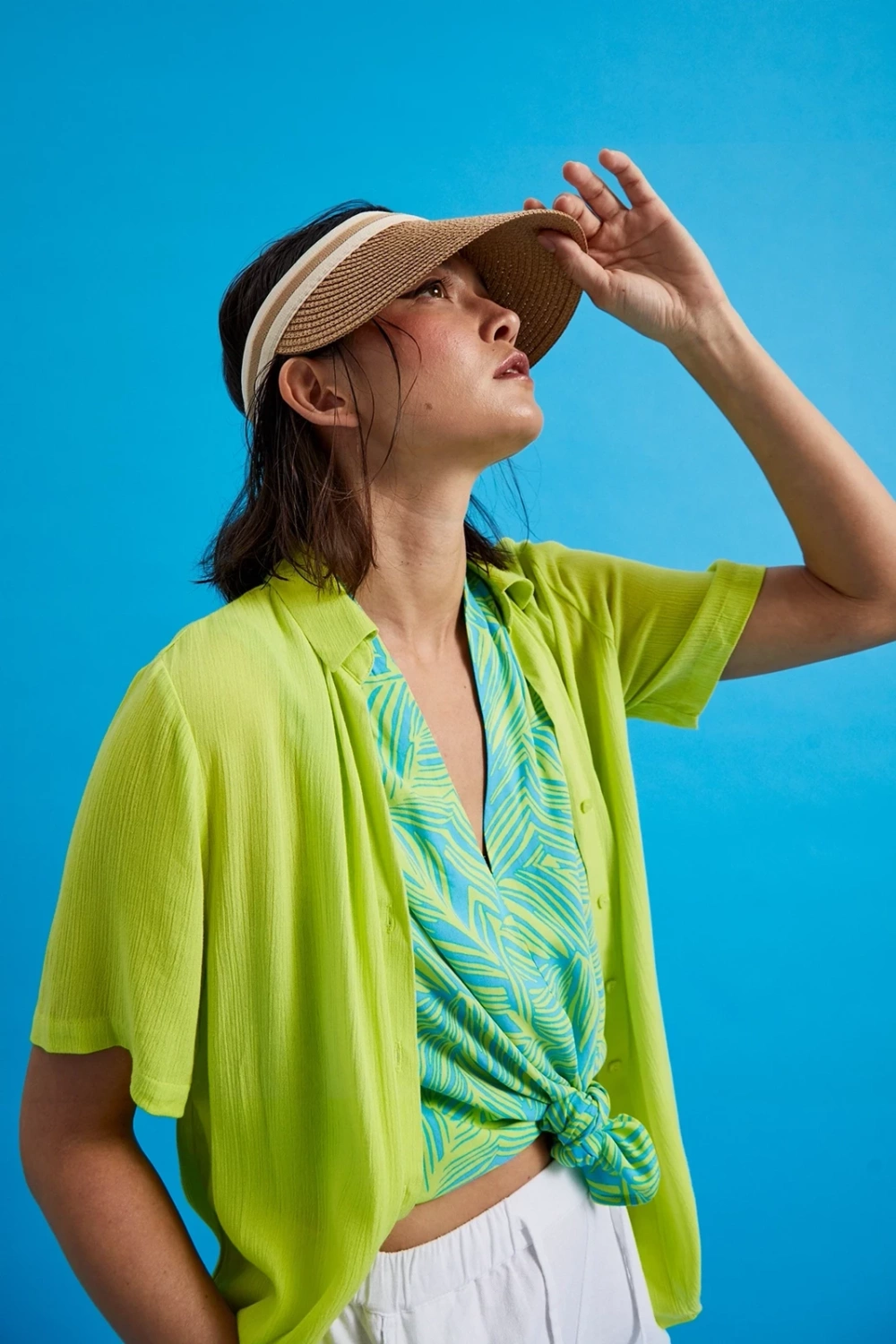 Marisse Women&#039;s Shirt L-Ko-4369 Lime