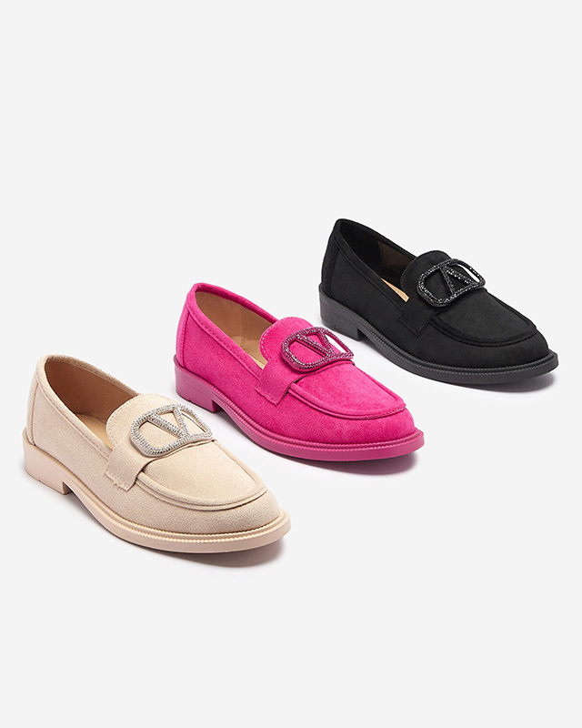Resti Fuchsia women&#039;s moccasins with decoration Fogras- Footwear