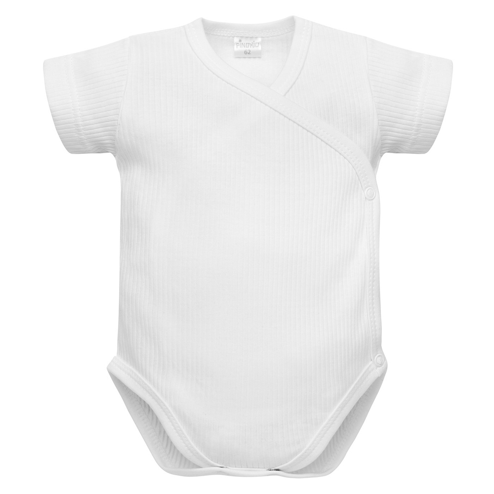 Pinokio Body Buttoned White Ribbed Lovely Day