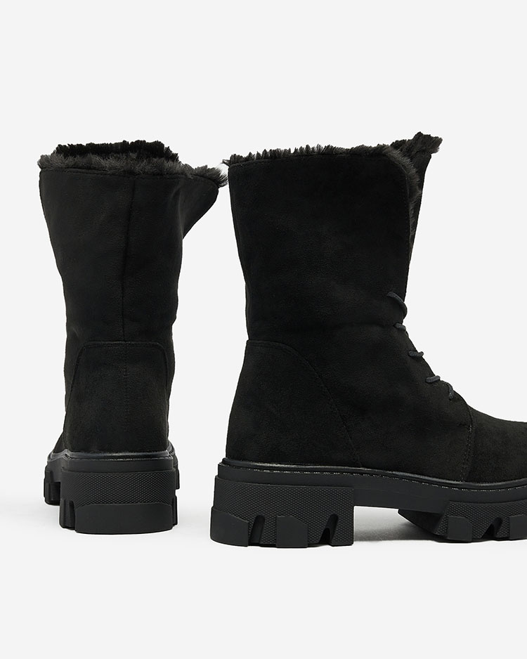 Resti Black women&#039;s lace-up boots Cavenma