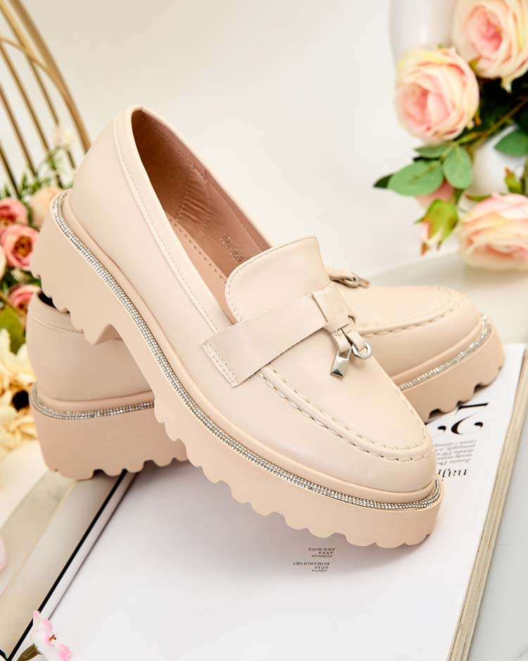 Resti Women&#039;s moccasins with zircons Ali