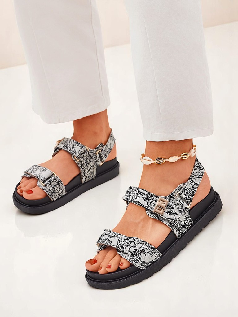Resti Royal Fashion Women's Sandals with Aloe Print