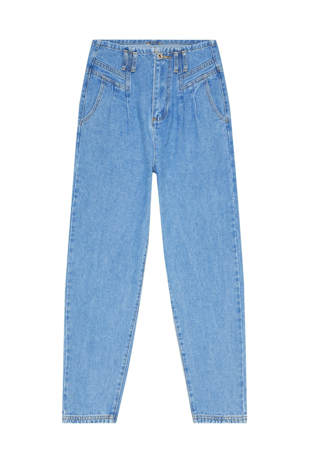Marisse High-Waisted Slouchy Jeans L-Je-3415 Blue