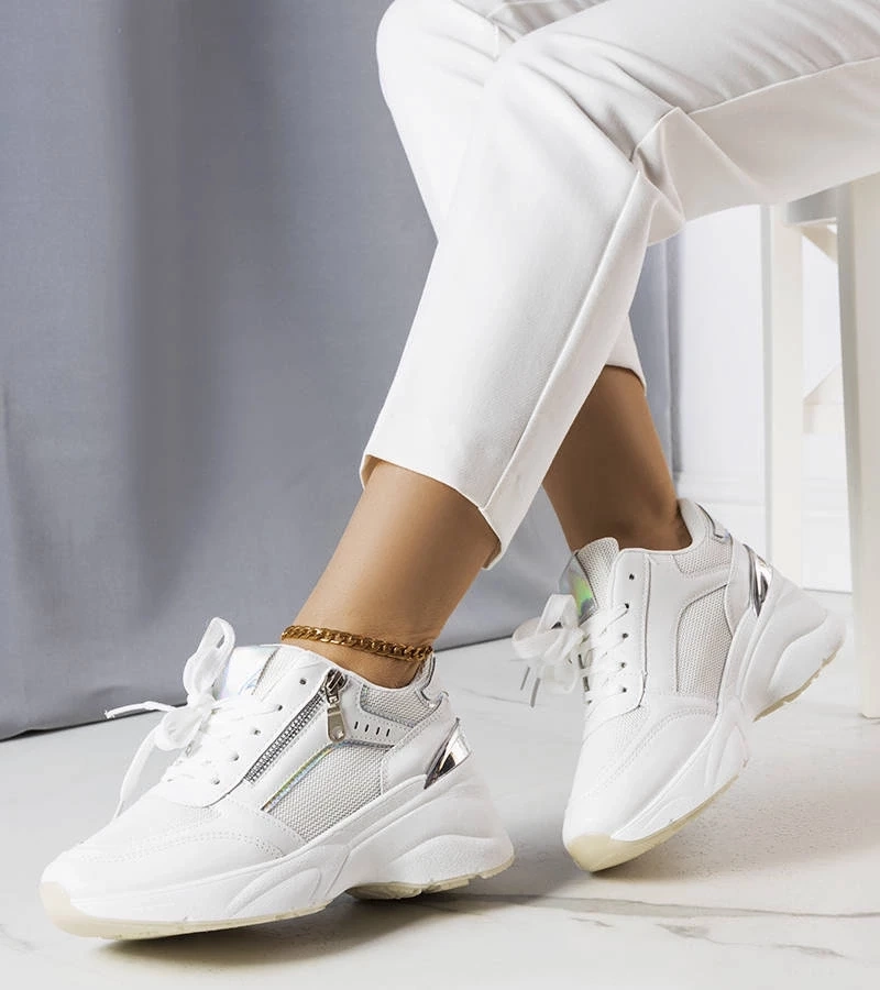 D/CEO White trainers Justar