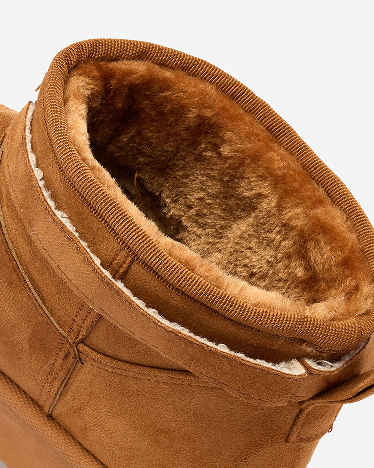 Resti Light brown women&#039;s shoes a&#039;la snow boots with ornament Parisela