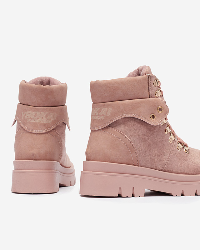 Resti Pink women&#039;s boots insulated trappers Boserra - Footwear