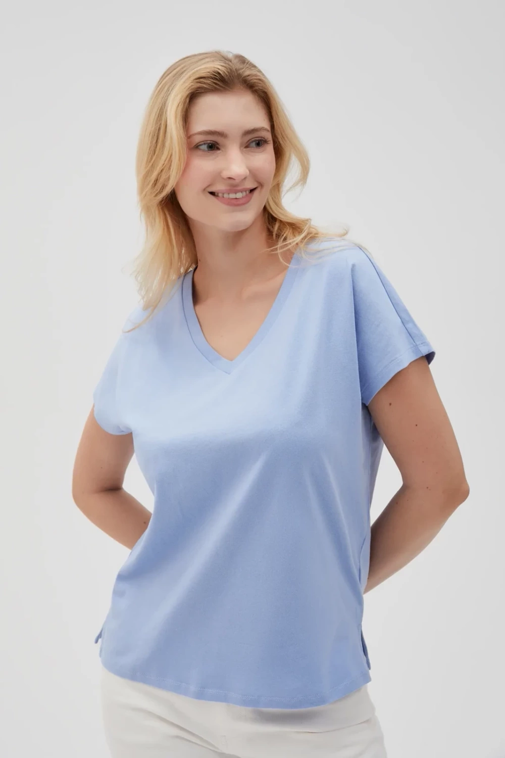 Marisse Women's T-Shirt L-Ts-4623 Blue