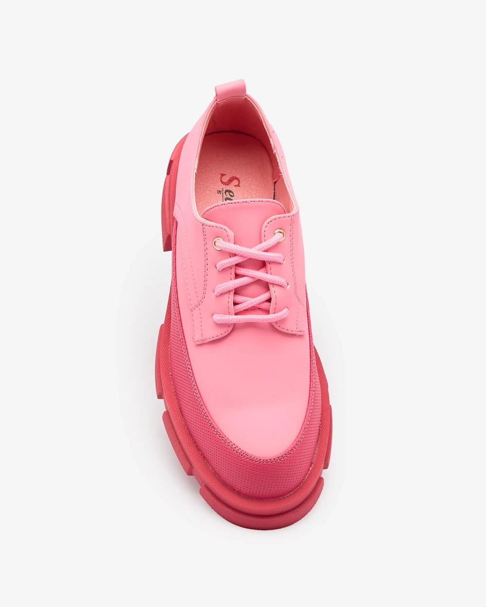 Resti Pink Women's Matte Half Shoes on a Solid Sole Trendy Chunky