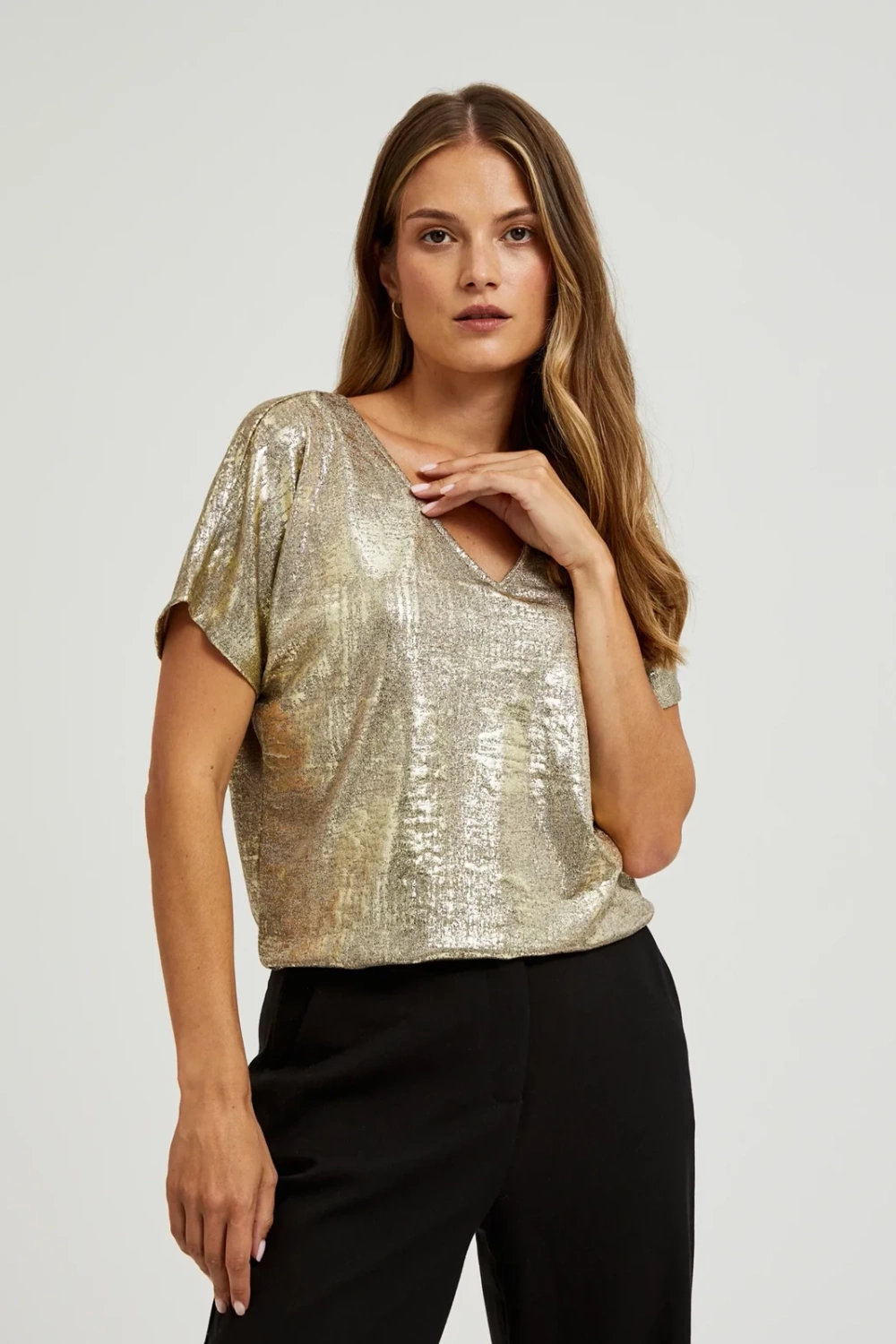 Marisse Women's T-Shirt Z-Ts-4527 Gold