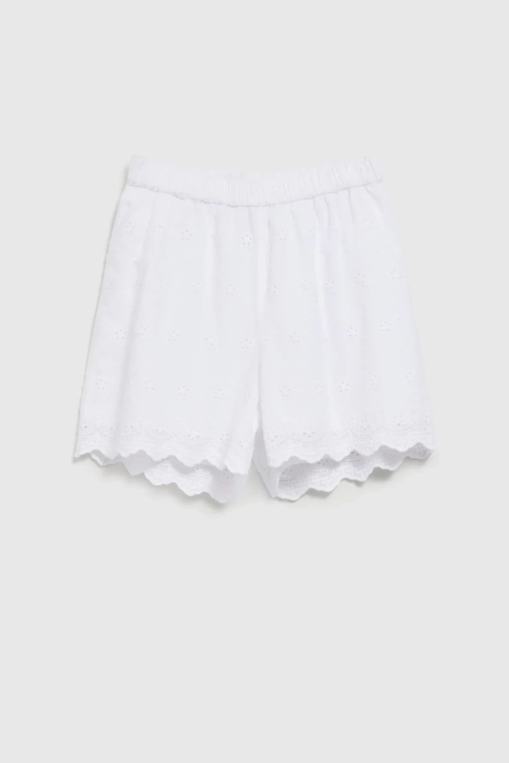 Women&#039;s romantic shorts MOODO - white