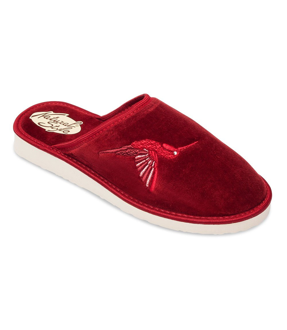 Dámske papuče Natural Style NS-038 Burgundy