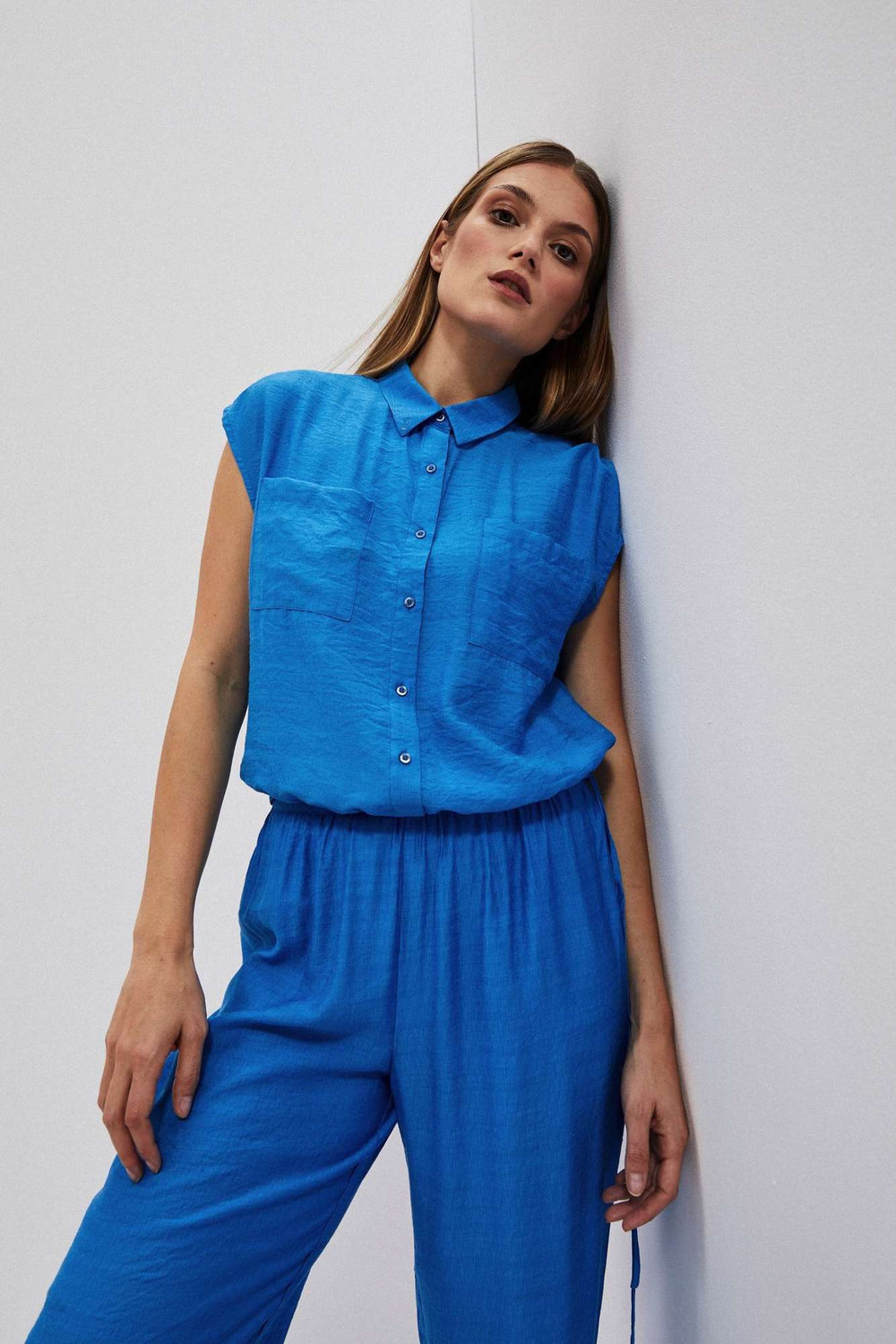 Marisse Women&#039;s Shirt L-Ko-4045 Fresh Blue