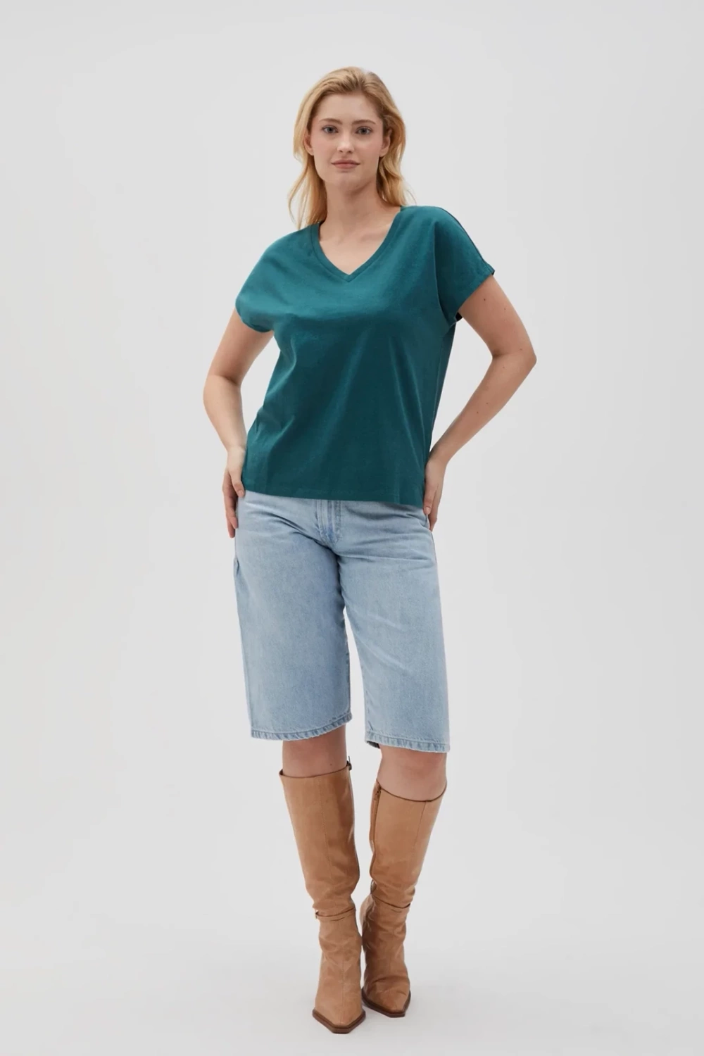 Marisse Women's T-Shirt L-Ts-4623 D.Green