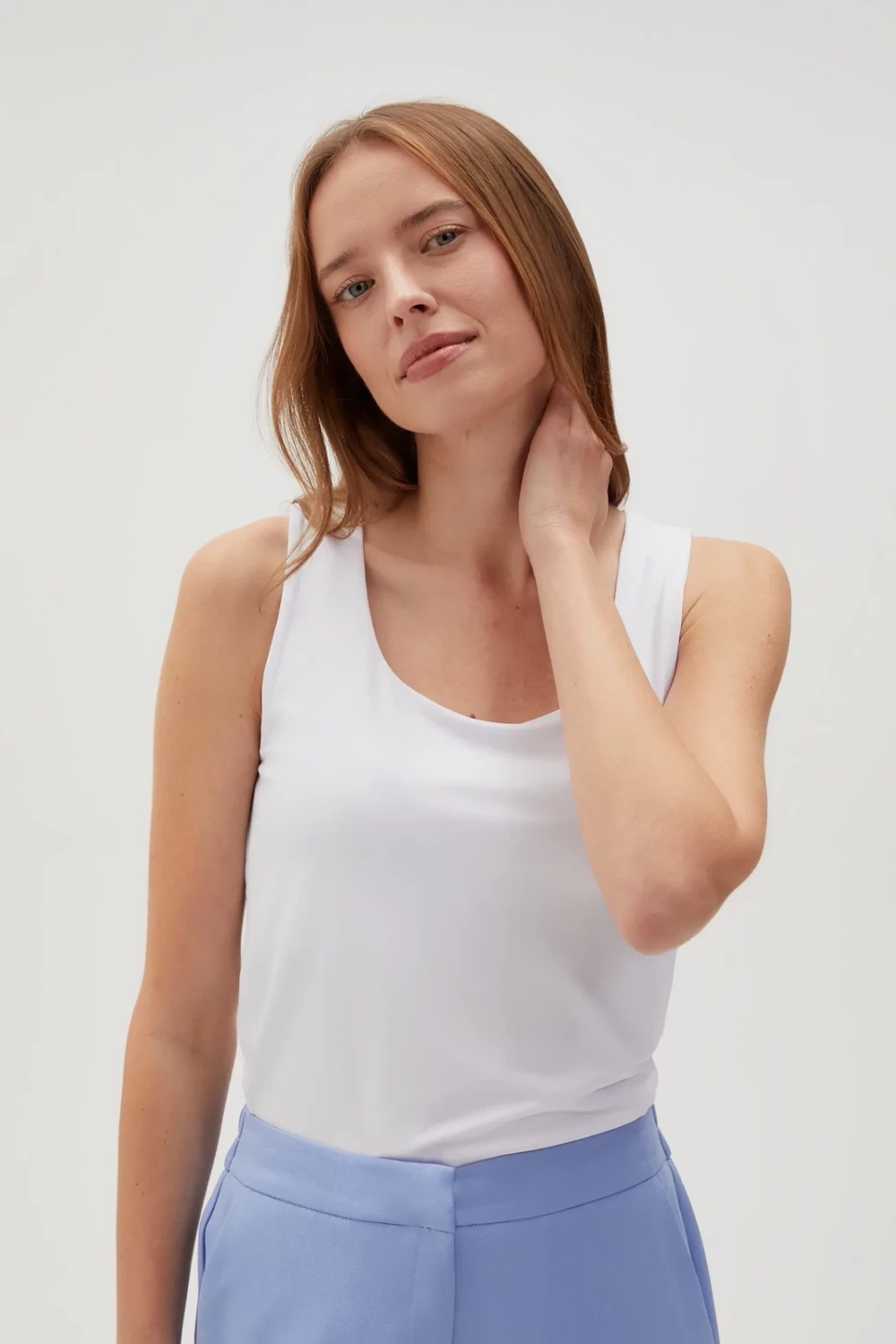Marisse Womens T-Shirt L-Ts-4606 White