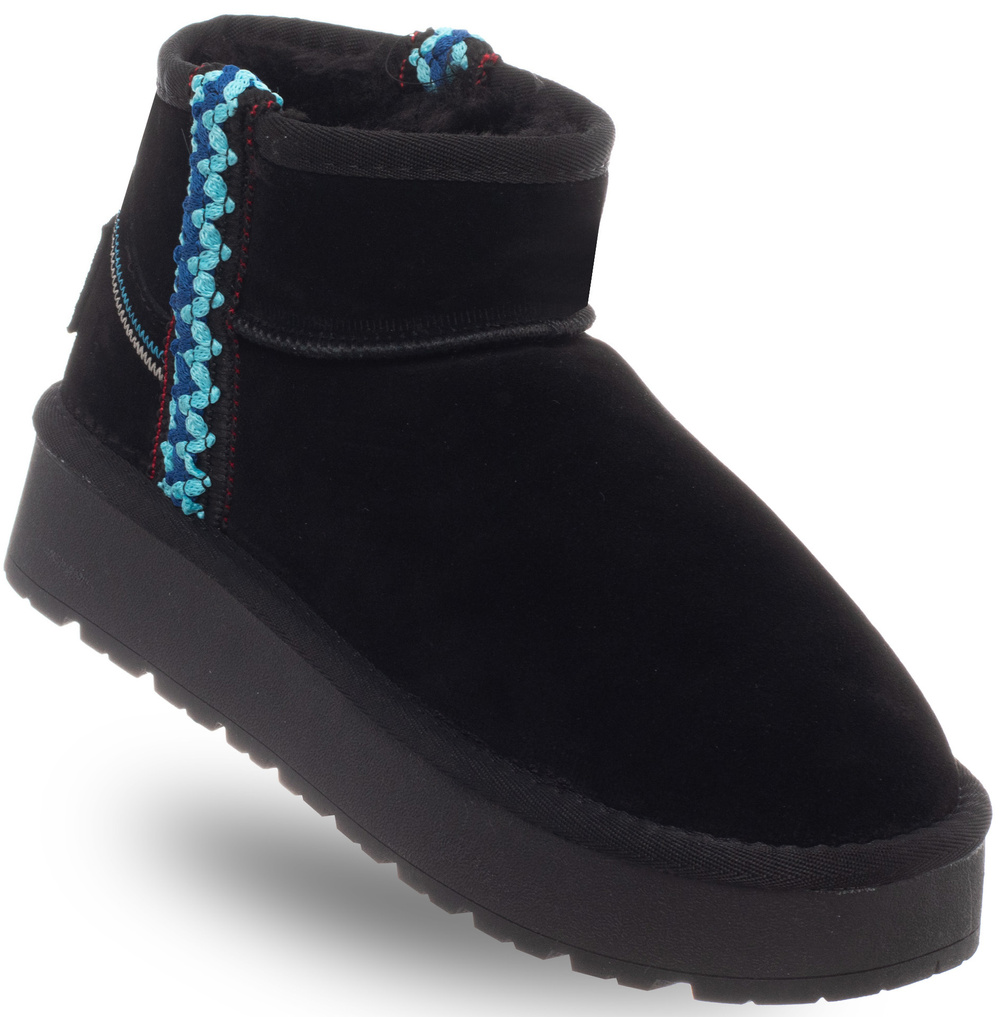 Черни велурени боти до глезена SOLO SOPRANI