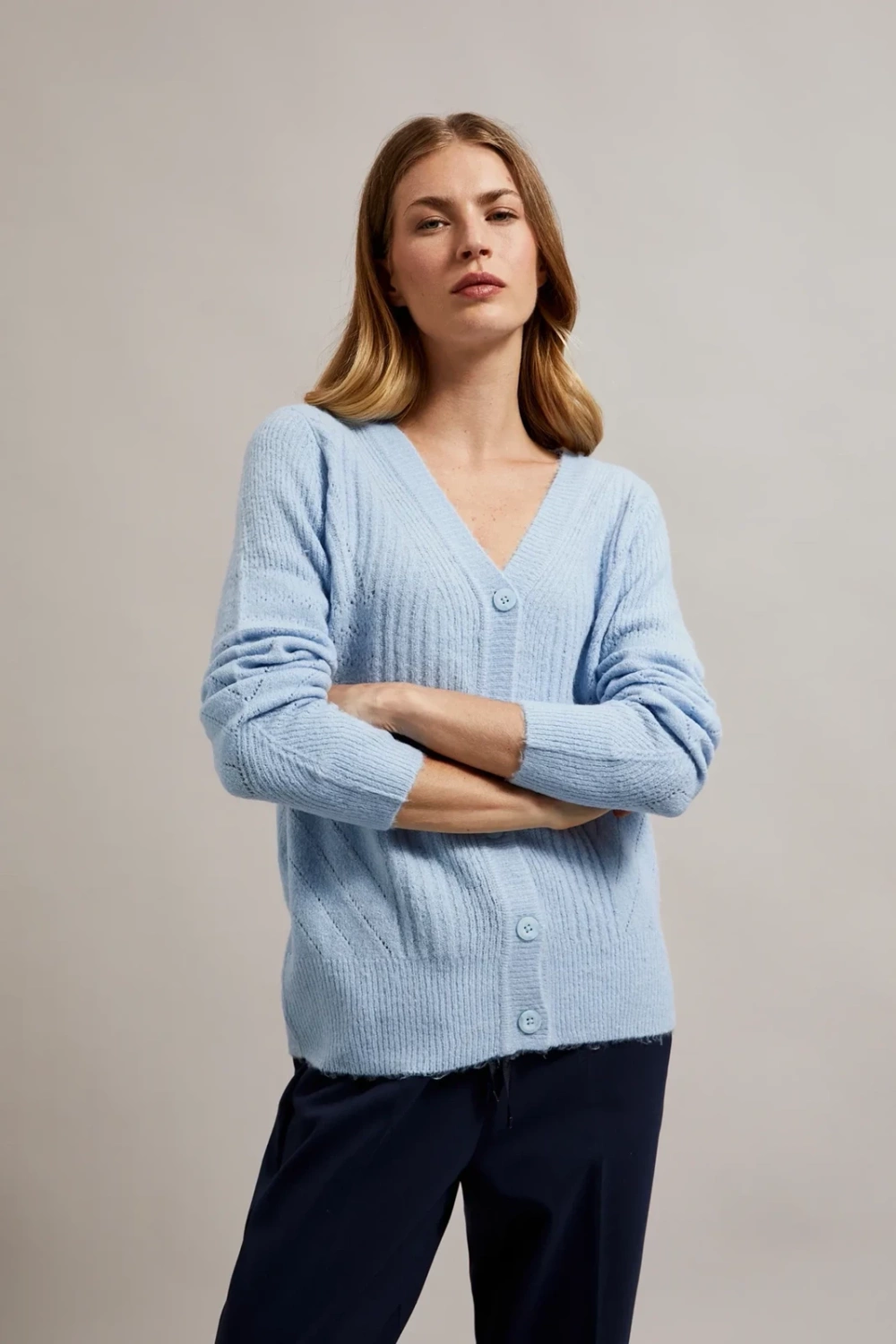 Marisse Women's Sweater Z-Sw-4508 L.Blue