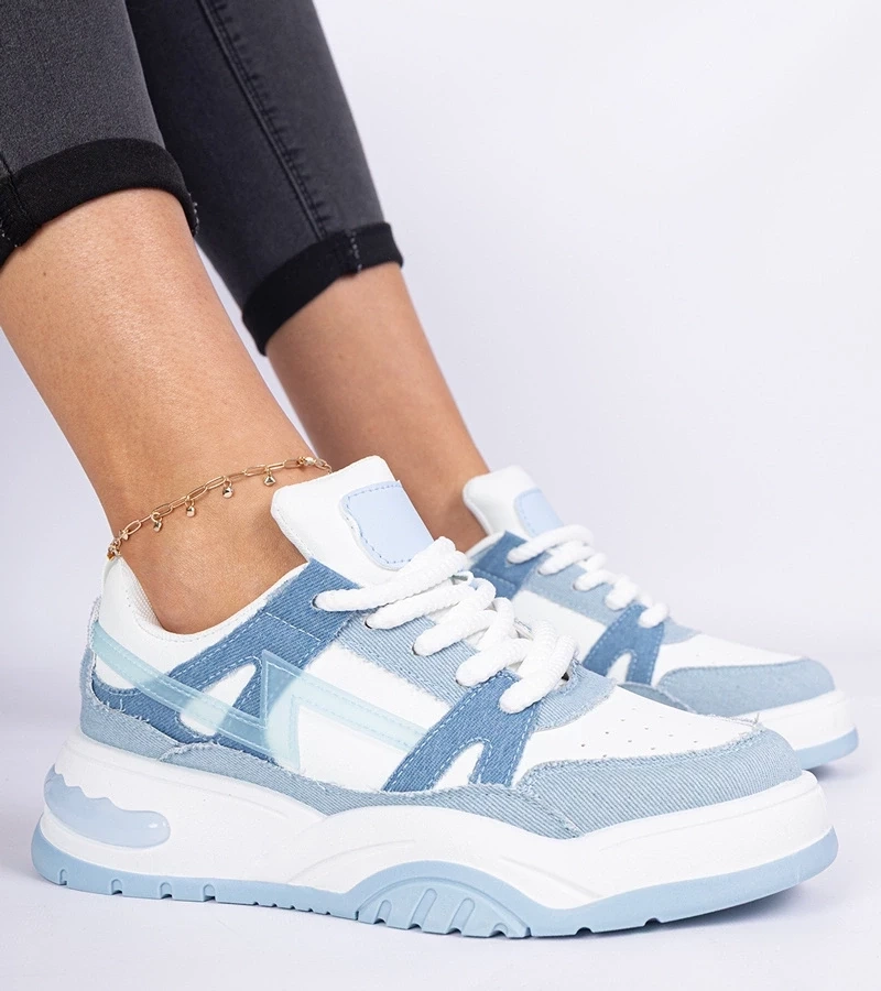 Gemre Adidași din blugi cu șireturi groase Luciana