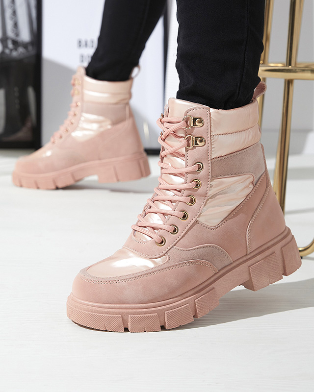 Resti Pink women&#039;s insulated trapper boots Kasemi- Footwear