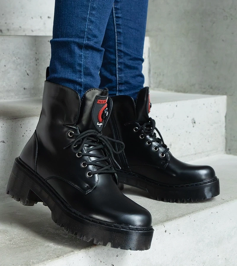 Gemre Botinele negre pentru femei Ranco