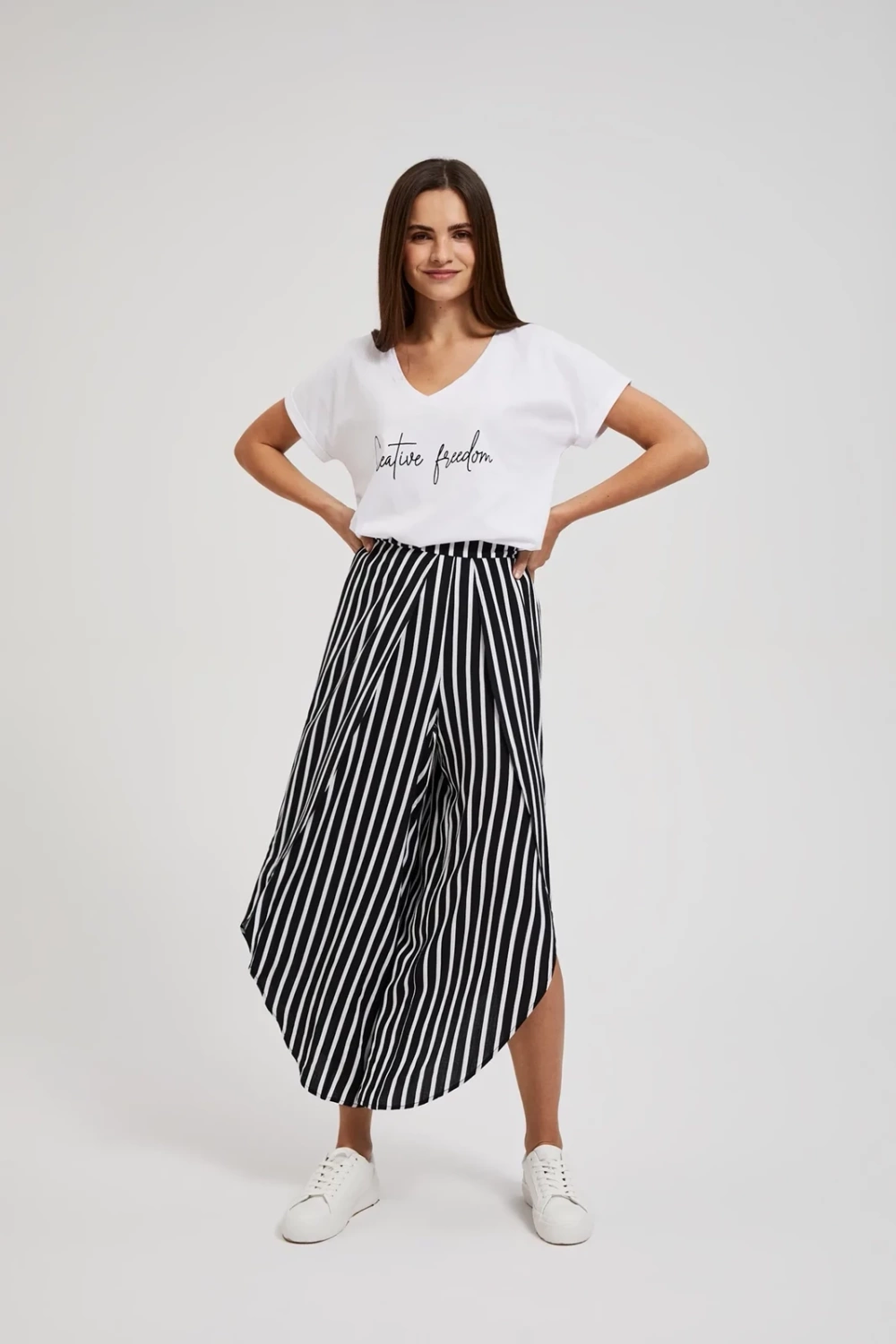 Women's summer trousers MOODO - black