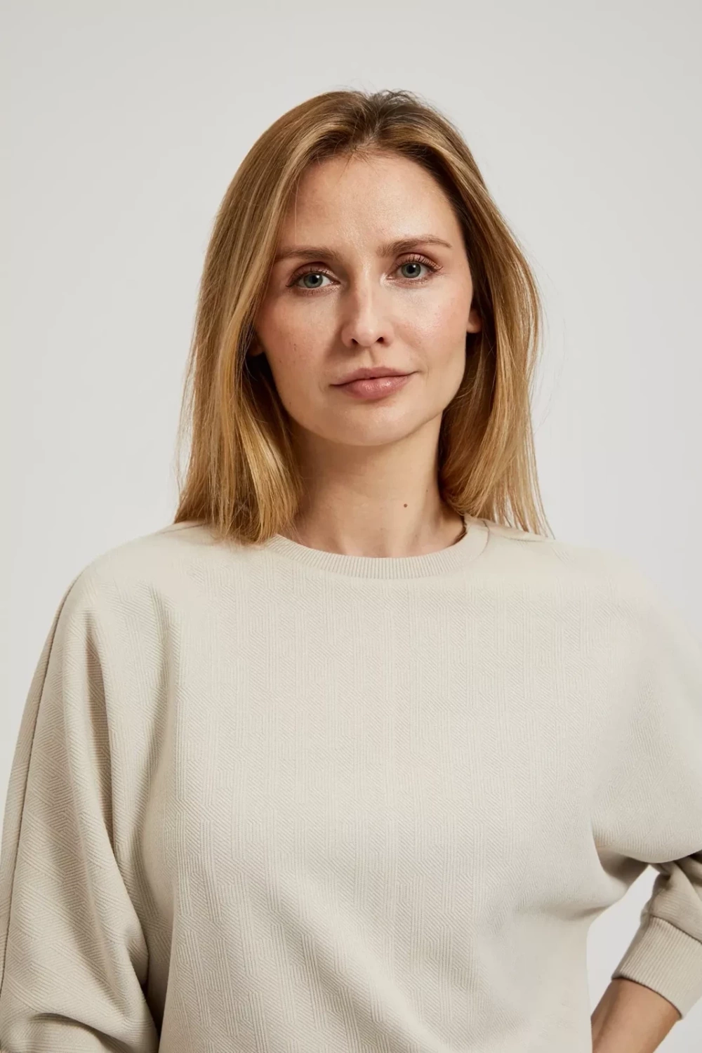 Marisse Women&#039;s Sweatshirt L-Bl-4306 L.Beige