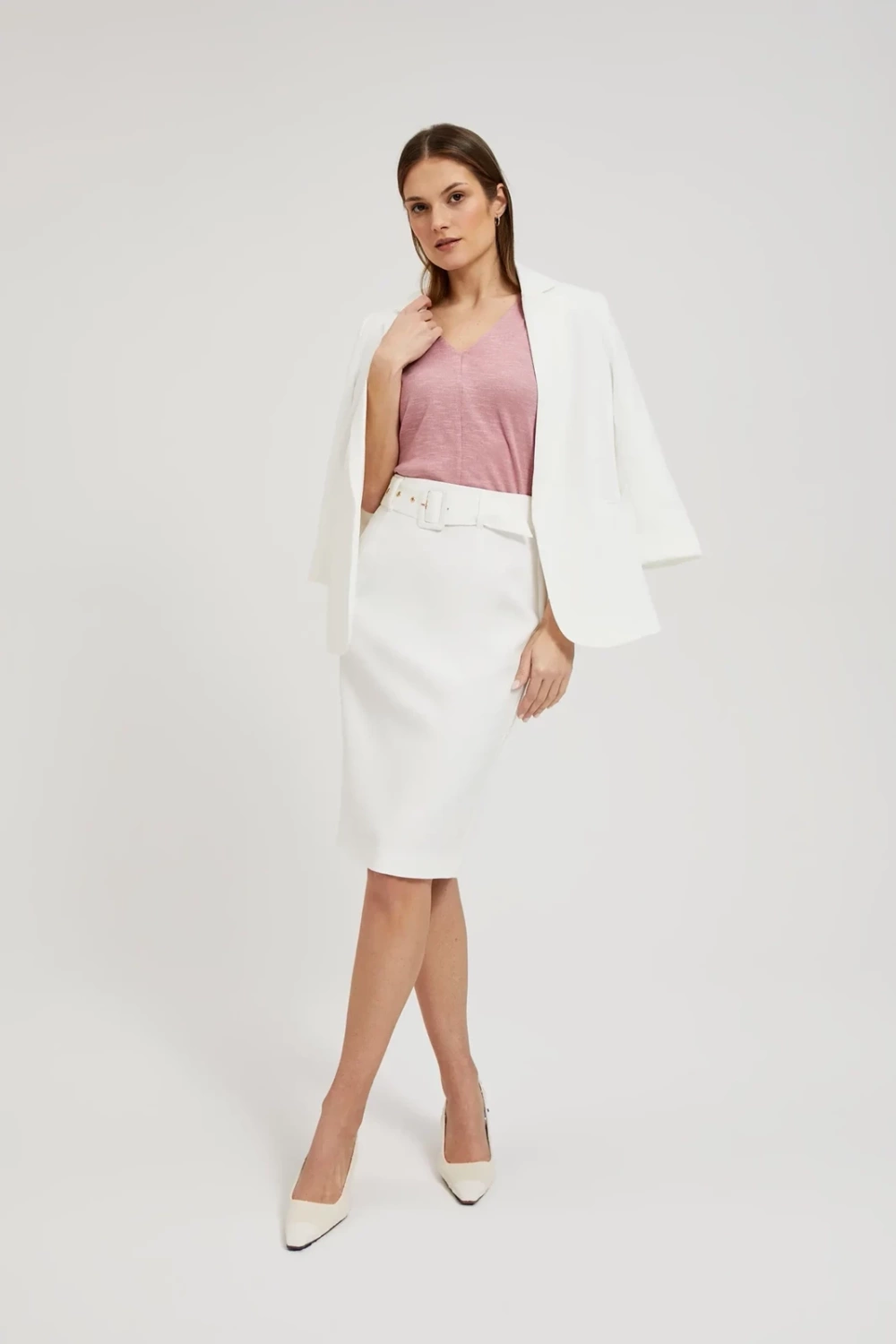 Marisse Women&#039;s Skirt L-Sc-4302 Off White