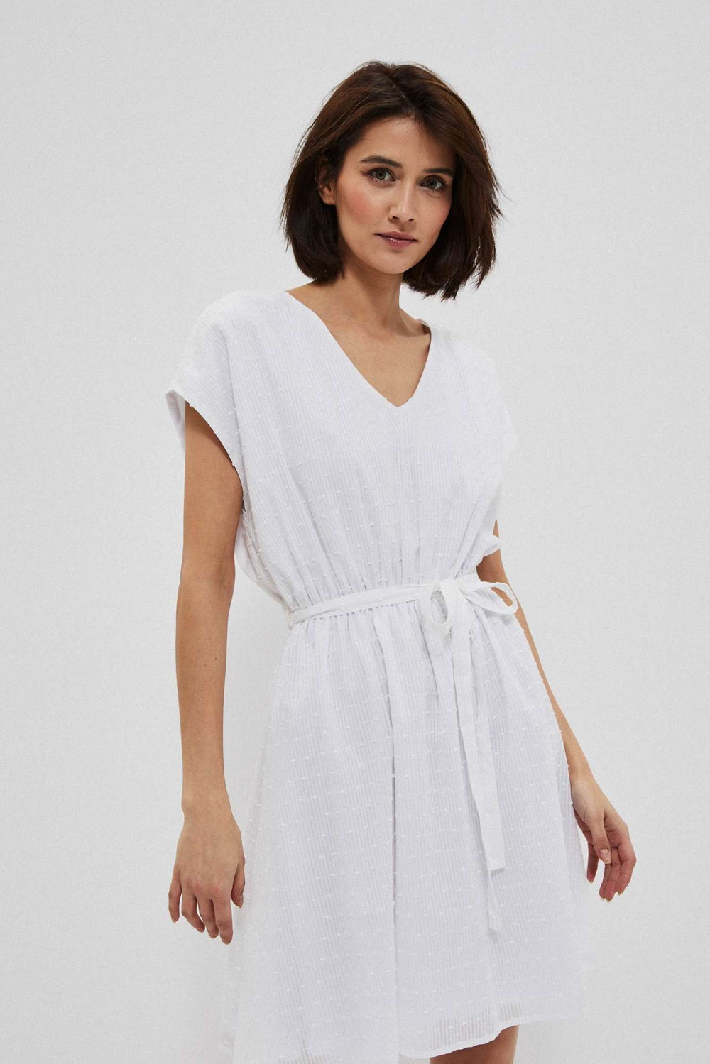 Marisse Plumeti Fabric Dress