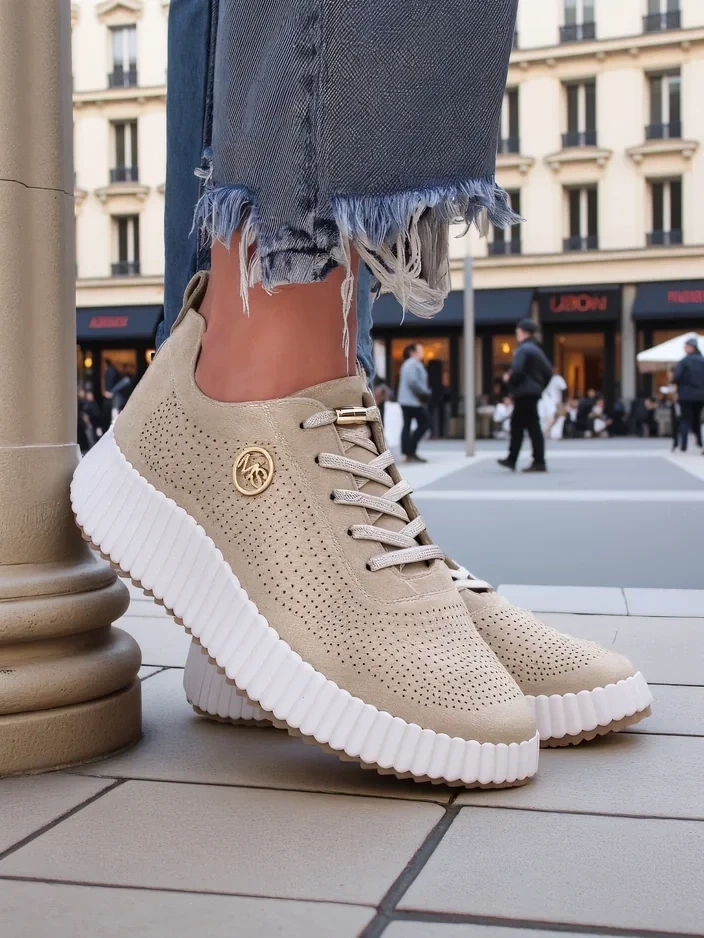 Resti Women's sporty perforated sneakers Tobin