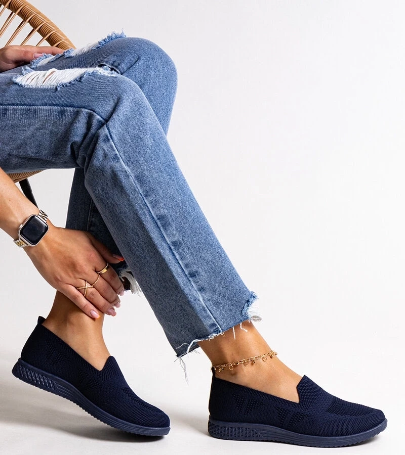 Gemre Teniși albaștri Abadly de tip slip-on