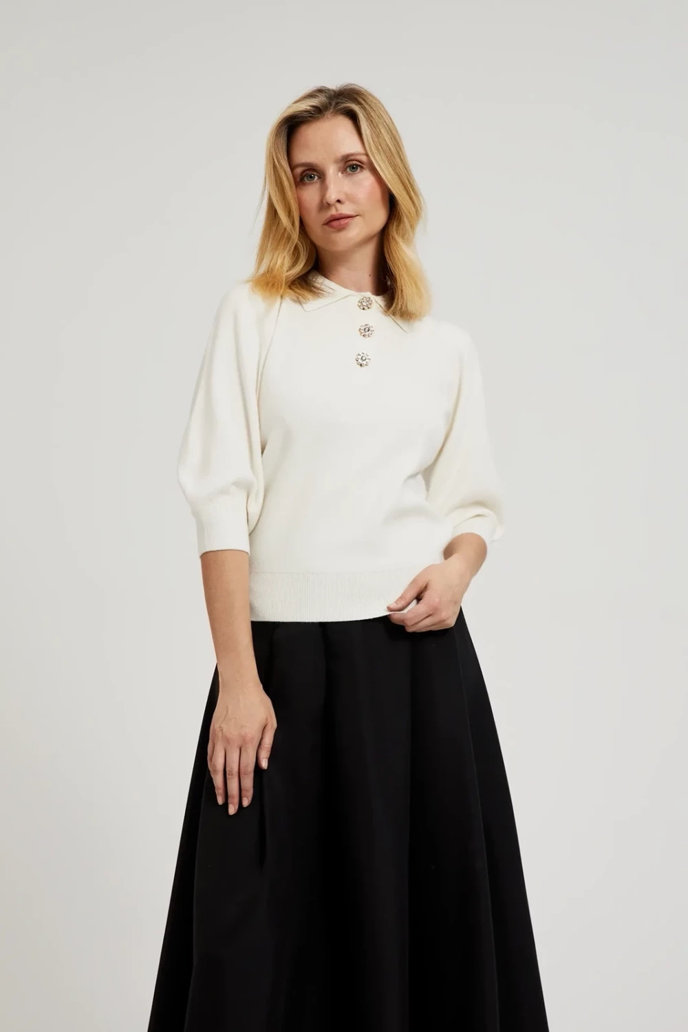Marisse Women's Sweater Z-Sw-4527 Off White Mel