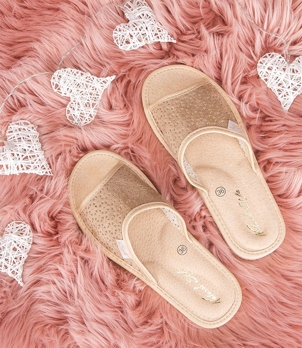 Дамски чехли Natural Style NS-116 Бежови