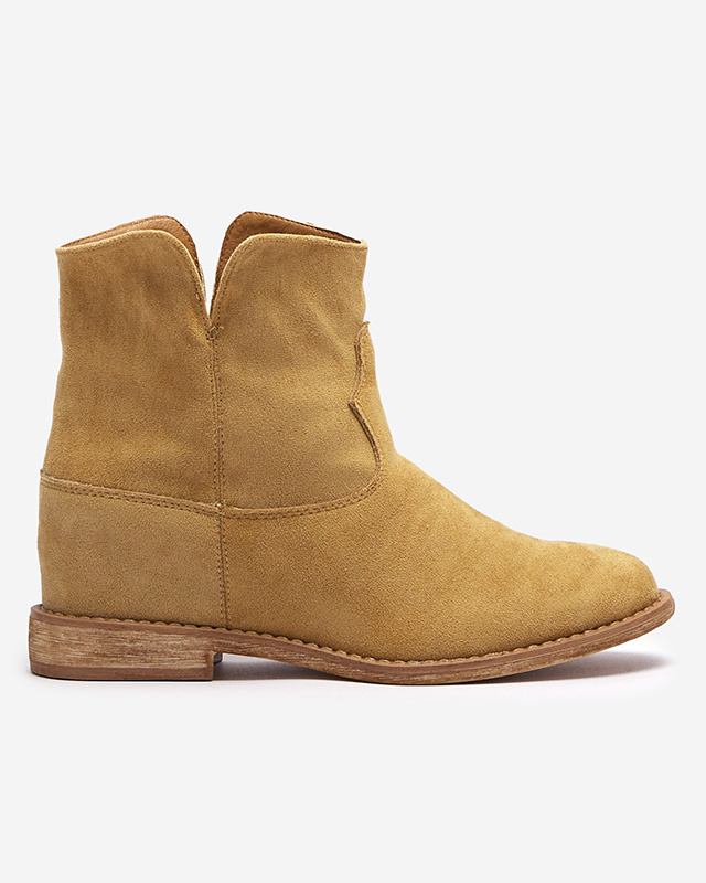 Resti Cowboy boots on an indoor wedge in camel Bluestone - Footwear 1