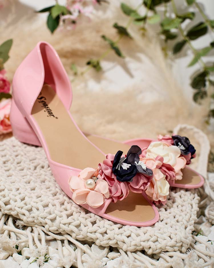Resti Rubber ballerinas with flower Koddies