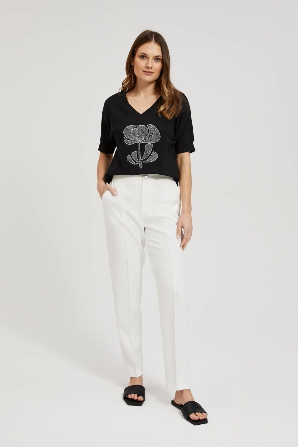 Marisse Women&#039;s Sweatshirt L-Bl-4301 Black