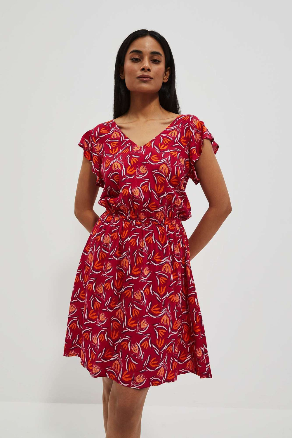 Marisse Women&#039;s Dress L-Su-4058 Strawberry
