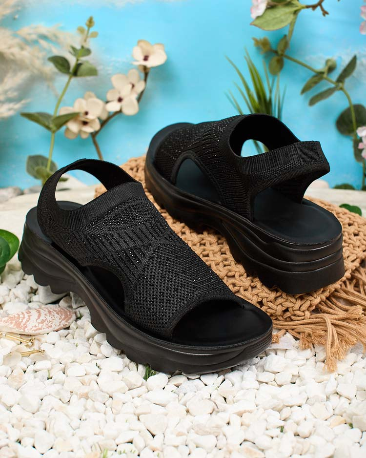 Resti Women&#039;s sandals with upper and zircons Alebin