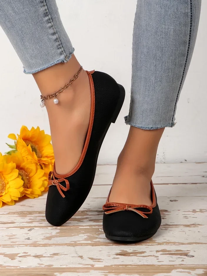 Resti Women&#039;s ballet flats with glitter and a bow Aramie