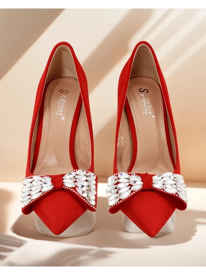 Resti Women's stiletto heels with a bow Cocarte